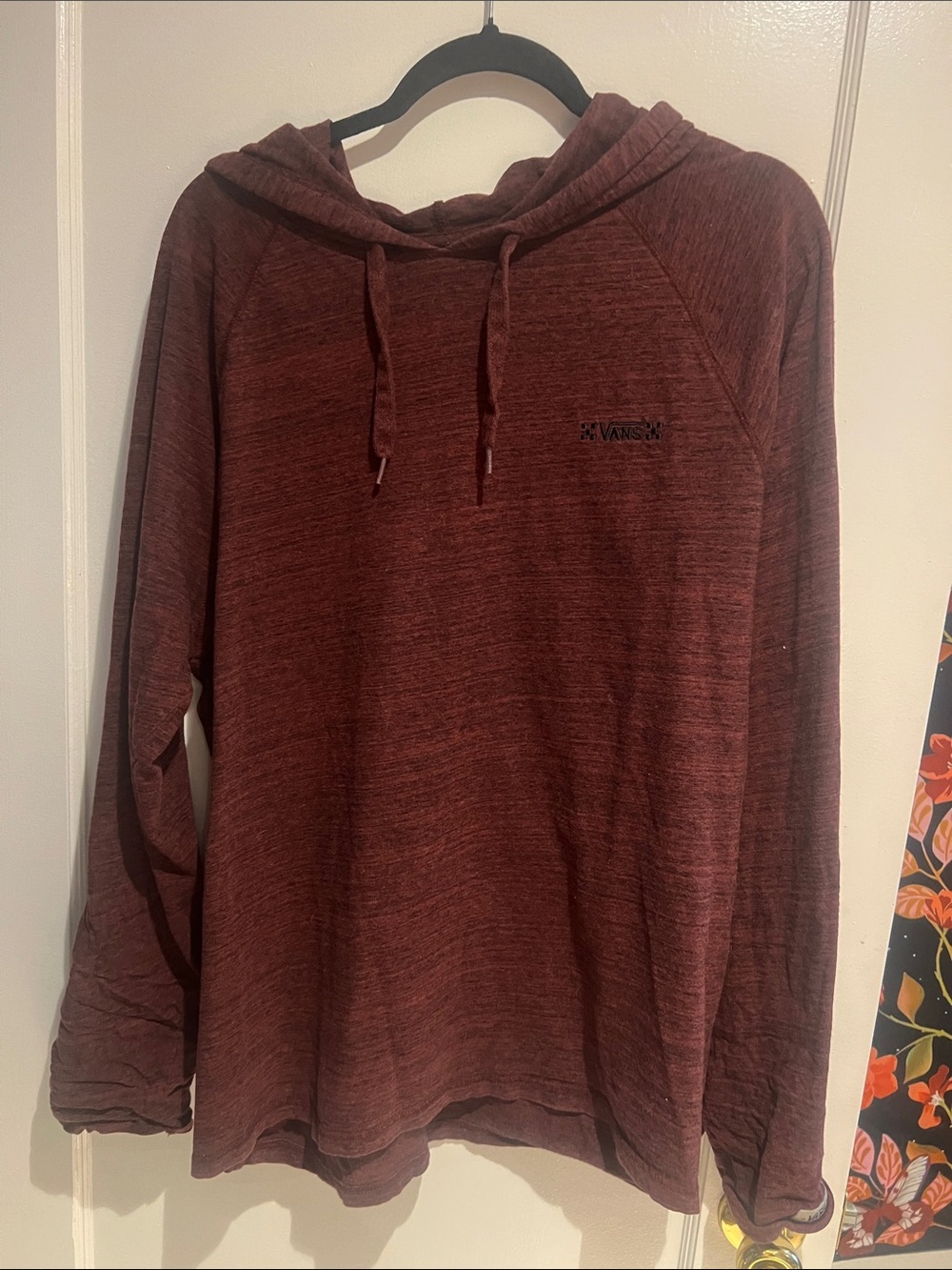 Vans Men's Maroon Heather Pullover Hoodie